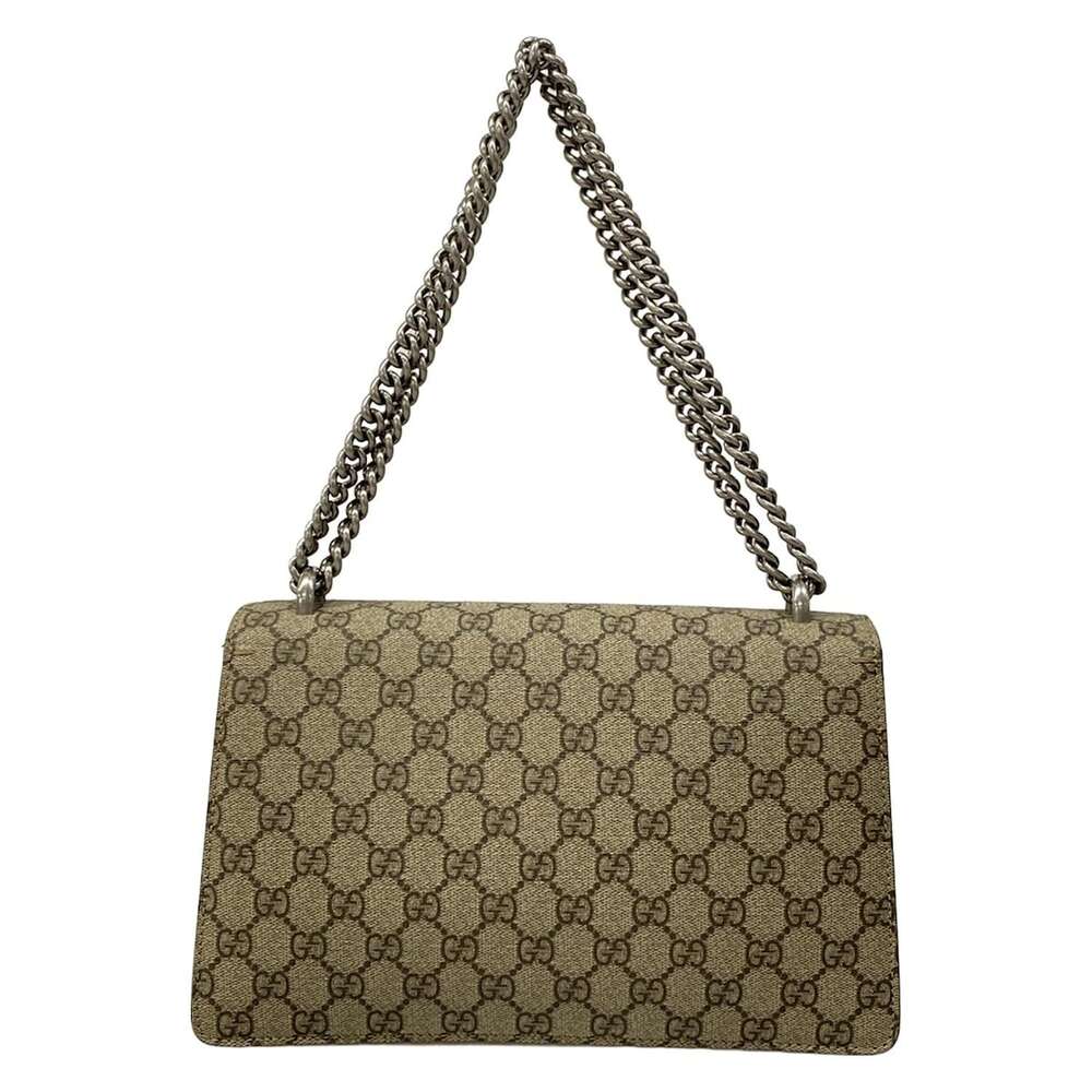 Gucci Dionysus Shoulder Bag 400249 Beige Ebony Red PVC Suede - Picture 3 of 15